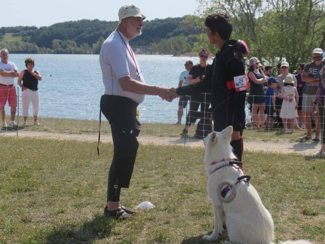 Championnat de France 2020 Sauvetage à l'eau maia sol présentation au juge